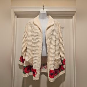 Vintage Chenille Bohemian Jacket Sweater